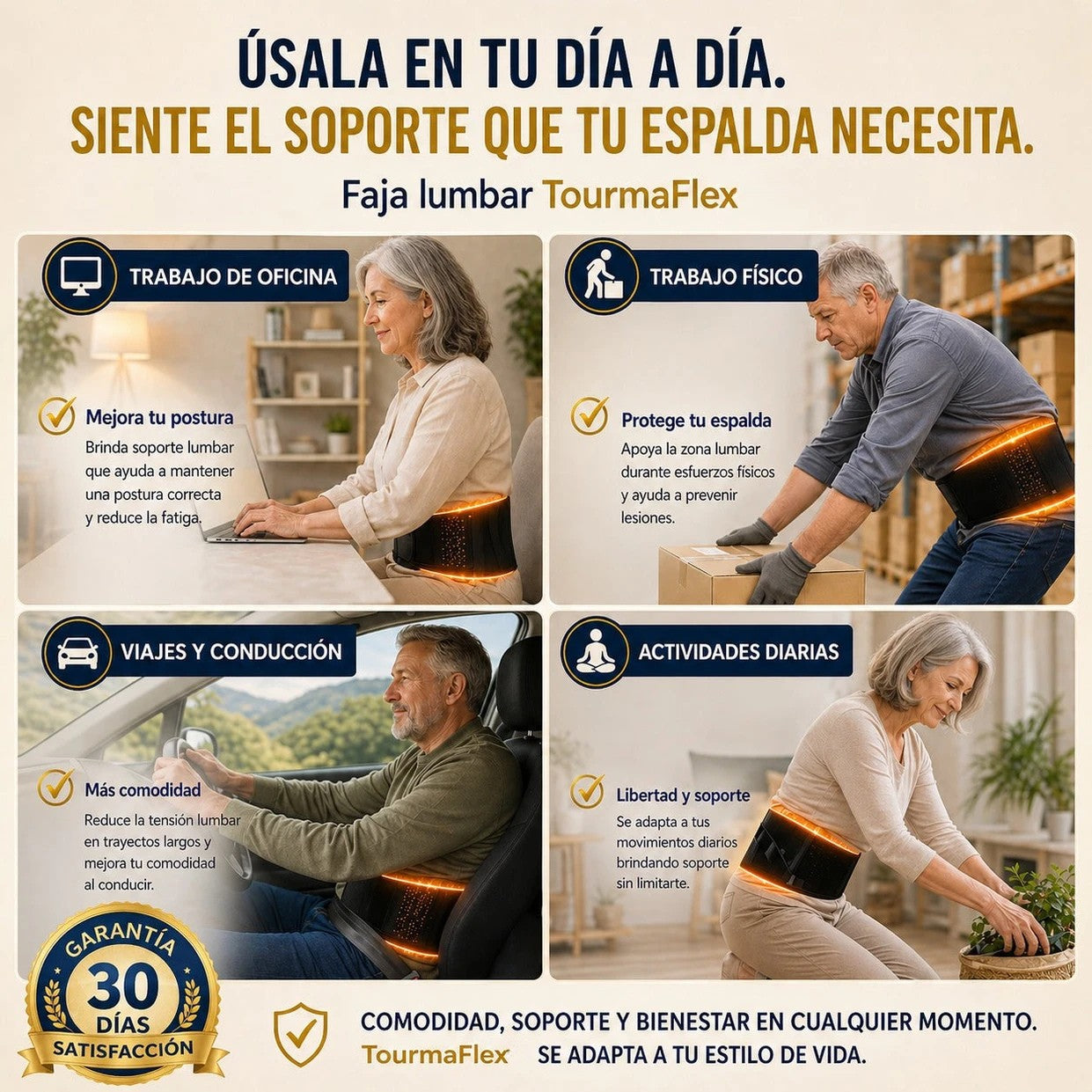 Faja Térmica Correctora Lumbar