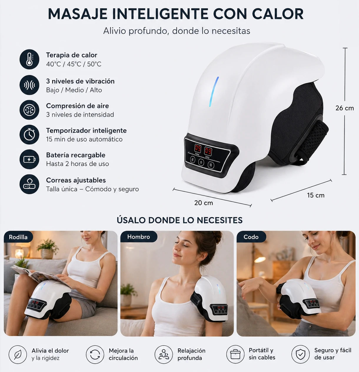 Masajeador de Rodillas 3 en 1 NUESTRA TI - Imagen 3